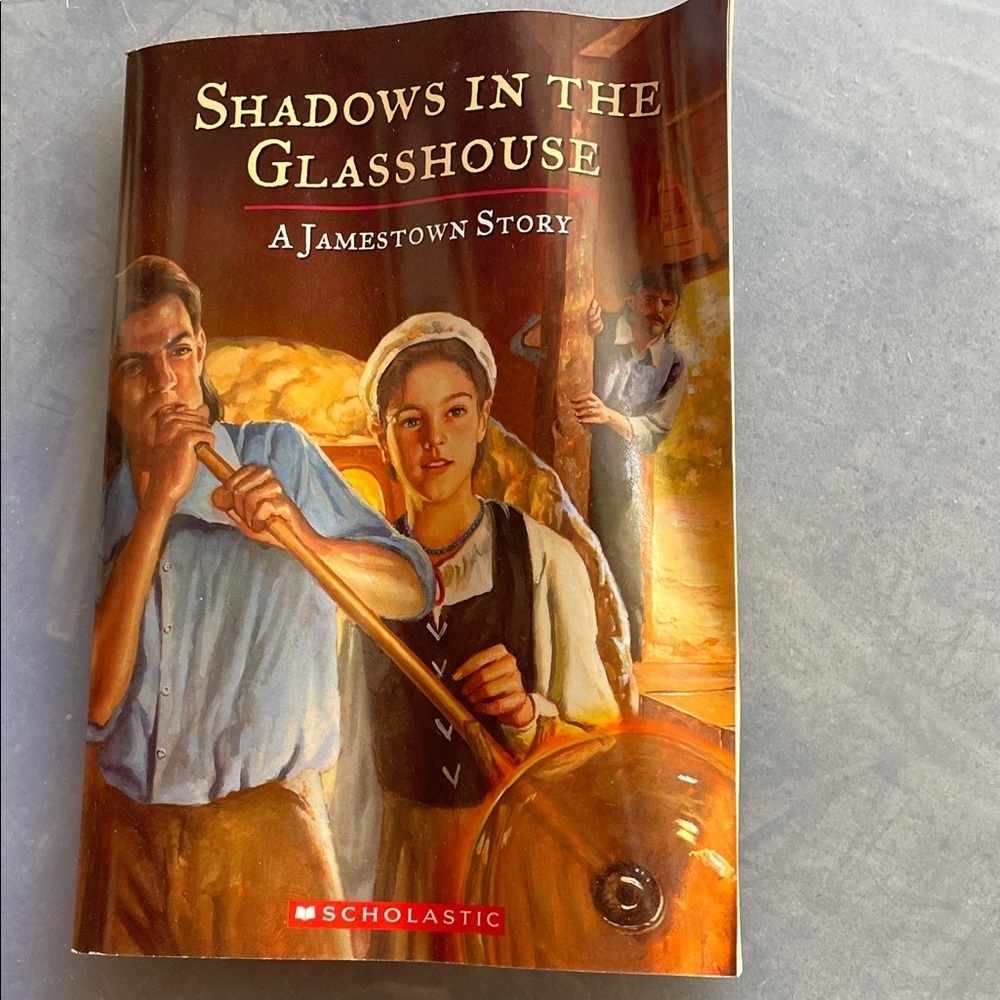 Scholastic Shadows in the Glasshouse - Red and Blue Cover